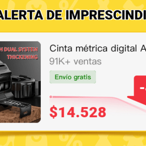 Cinta métrica digital AIRAJ de 3/5/7,5 M con sistema dual métrico y británico, plástico de grado industrial